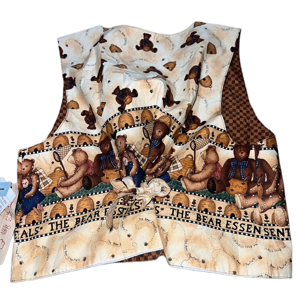 Cute bear vest brand new with tags vintage - Picture 4 of 4